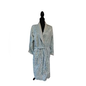 Vtg 80s gold label Victoria's secret jacquard robe